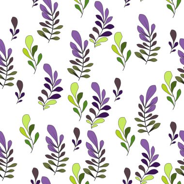 Çiçekli ve bitkili doku. Çiçek süsü. Orijinal çiçek deseni.