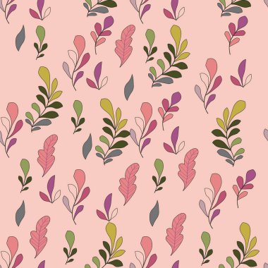 Çiçekli ve bitkili doku. Çiçek süsü. Orijinal çiçek deseni.