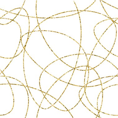 Vektör el soyut seamless modeli çekilmiş. Altın çizgili bilmece