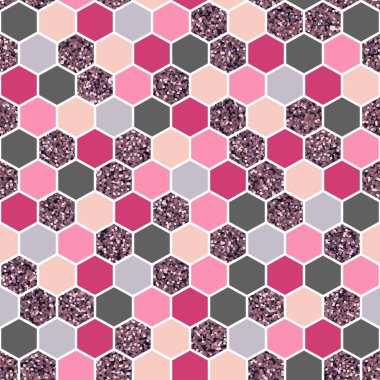 Sorunsuz vektör çok renkli geometrik şekiller. Romantik backg