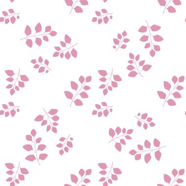 Çiçekli ve bitkili doku. Çiçek süsü. Orijinal çiçek vektör deseni.