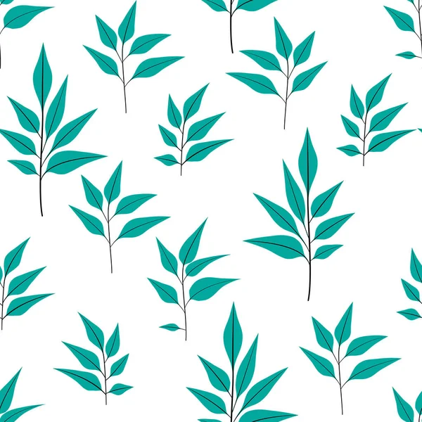 Çiçekli ve bitkili doku. Çiçek süsü. Orijinal çiçek vektör deseni.