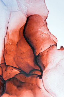 Mürekkep, boya, soyut. Tabloya yakın çekim. Renkli soyut resim arkaplanı. Yüksek desenli yağlı boya. Yüksek kaliteli detaylar.