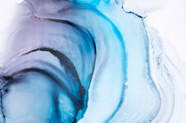 Mürekkep, boya, soyut. Tabloya yakın çekim. Renkli soyut resim arkaplanı. Yüksek desenli yağlı boya. Yüksek kaliteli detaylar.