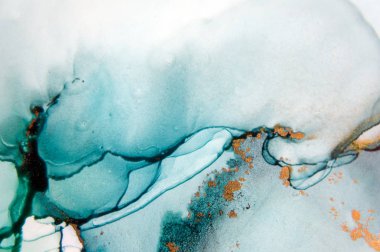 Mürekkep, boya, soyut. Tabloya yakın çekim. Renkli soyut resim arkaplanı. Yüksek desenli yağlı boya. Yüksek kaliteli detaylar.