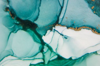 Mürekkep, boya, soyut. Tabloya yakın çekim. Renkli soyut resim arkaplanı. Yüksek desenli yağlı boya. Yüksek kaliteli detaylar.