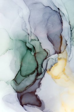 Mürekkep, boya, soyut. Tabloya yakın çekim. Renkli soyut resim arkaplanı. Yüksek desenli yağlı boya. Yüksek kaliteli detaylar.