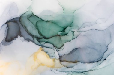 Mürekkep, boya, soyut. Tabloya yakın çekim. Renkli soyut resim arkaplanı. Yüksek desenli yağlı boya. Yüksek kaliteli detaylar.