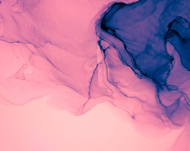 Mürekkep, boya, soyut. Tabloya yakın çekim. Renkli soyut resim arkaplanı. Yüksek desenli yağlı boya. Yüksek kalite detaylar. Alkol mürekkebi modern soyut resim, modern modern sanat.