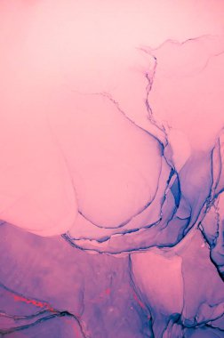 Mürekkep, boya, soyut. Tabloya yakın çekim. Renkli soyut resim arkaplanı. Yüksek desenli yağlı boya. Yüksek kalite detaylar. Alkol mürekkebi modern soyut resim, modern modern sanat.