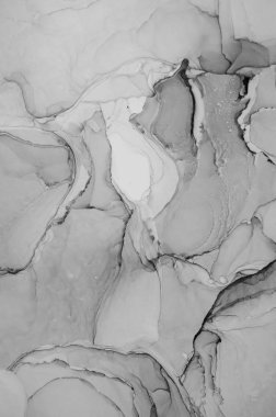 Mürekkep, boya, soyut. Tabloya yakın çekim. Renkli soyut resim arkaplanı. Yüksek desenli yağlı boya. Yüksek kalite detaylar. Alkol mürekkebi modern soyut resim, modern modern sanat.