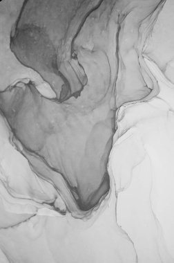 Mürekkep, boya, soyut. Tabloya yakın çekim. Renkli soyut resim arkaplanı. Yüksek desenli yağlı boya. Yüksek kalite detaylar. Alkol mürekkebi modern soyut resim, modern modern sanat.