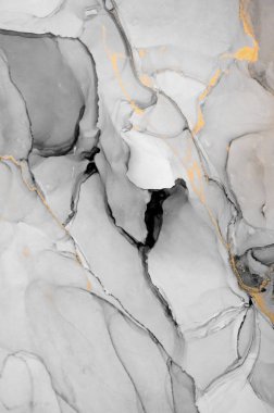 Mürekkep, boya, soyut. Tabloya yakın çekim. Renkli soyut resim arkaplanı. Yüksek desenli yağlı boya. Yüksek kalite detaylar. Alkol mürekkebi modern soyut resim, modern modern sanat.