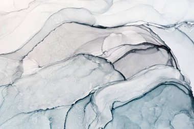 Mürekkep, boya, soyut. Tabloya yakın çekim. Renkli soyut resim arkaplanı. Yüksek desenli yağlı boya. Yüksek kaliteli detaylar.