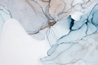 Mürekkep, boya, soyut. Tabloya yakın çekim. Renkli soyut resim arkaplanı. Yüksek desenli yağlı boya. Yüksek kaliteli detaylar.