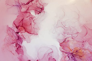 Mürekkep, boya, soyut. Tabloya yakın çekim. Renkli soyut resim arkaplanı. Yüksek desenli yağlı boya. Yüksek kalite detaylar. Alkol mürekkebi modern soyut resim, modern modern sanat.