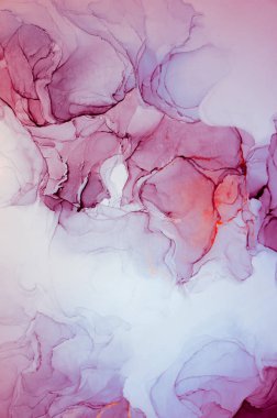 Mürekkep, boya, soyut. Tabloya yakın çekim. Renkli soyut resim arkaplanı. Yüksek desenli yağlı boya. Yüksek kalite detaylar. Alkol mürekkebi modern soyut resim, modern modern sanat.