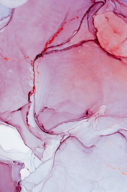 Mürekkep, boya, soyut. Tabloya yakın çekim. Renkli soyut resim arkaplanı. Yüksek desenli yağlı boya. Yüksek kalite detaylar. Alkol mürekkebi modern soyut resim, modern modern sanat.