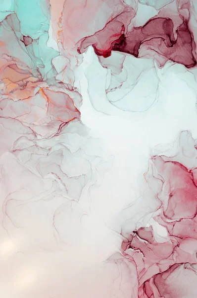 Tusz Farba Abstrakcja Zbliżenie Obrazu Kolorowe Abstrakcyjne Tło Malarskie Wysoko — Zdjęcie stockowe