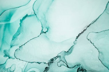 Mürekkep, boya, soyut. Tabloya yakın çekim. Renkli soyut resim arkaplanı. Yüksek desenli yağlı boya. Yüksek kaliteli detaylar.