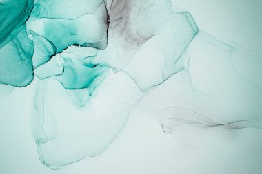 Mürekkep, boya, soyut. Tabloya yakın çekim. Renkli soyut resim arkaplanı. Yüksek desenli yağlı boya. Yüksek kaliteli detaylar.