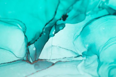 Mürekkep, boya, soyut. Tabloya yakın çekim. Renkli soyut resim arkaplanı. Yüksek desenli yağlı boya. Yüksek kaliteli detaylar.