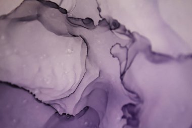 Mürekkep, boya, soyut. Tabloya yakın çekim. Renkli soyut resim arkaplanı. Yüksek desenli yağlı boya. Yüksek kalite detaylar. Alkol mürekkebi modern soyut resim, modern modern sanat.