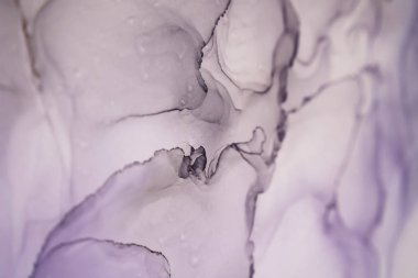 Mürekkep, boya, soyut. Tabloya yakın çekim. Renkli soyut resim arkaplanı. Yüksek desenli yağlı boya. Yüksek kalite detaylar. Alkol mürekkebi modern soyut resim, modern modern sanat.