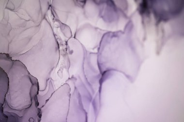 Mürekkep, boya, soyut. Tabloya yakın çekim. Renkli soyut resim arkaplanı. Yüksek desenli yağlı boya. Yüksek kalite detaylar. Alkol mürekkebi modern soyut resim, modern modern sanat.