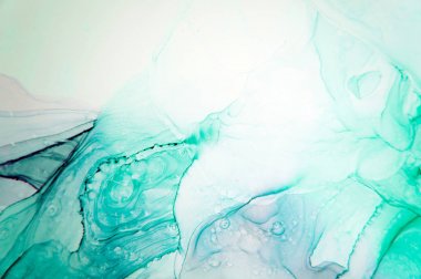 Mürekkep, boya, soyut. Tabloya yakın çekim. Renkli soyut resim arkaplanı. Yüksek desenli yağlı boya. Yüksek kalite detaylar. Alkol mürekkebi modern soyut resim, modern modern sanat.