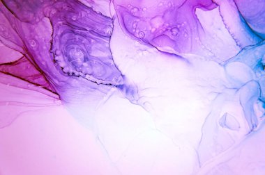 Mürekkep, boya, soyut. Tabloya yakın çekim. Renkli soyut resim arkaplanı. Yüksek desenli yağlı boya. Yüksek kalite detaylar. Alkol mürekkebi modern soyut resim, modern modern sanat.