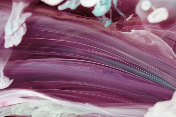 Gefrorene Farbe Mischt Sich Webt Sich Unglaublichen Mustern Und Flecken — Stockfoto