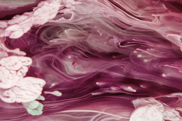 Gefrorene Farbe Mischt Sich Webt Sich Unglaublichen Mustern Und Flecken — Stockfoto