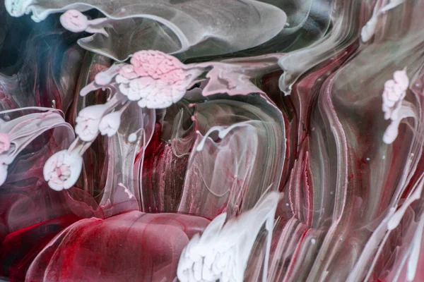 Petriho Umění Moderní Malířská Technika Vytvořena Přidáním Alkoholického Inkoustu Epoxidu — Stock fotografie