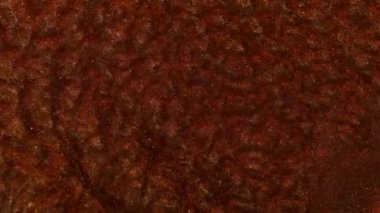 Soyut bronz boya nehrin rengine boyanmış.. 