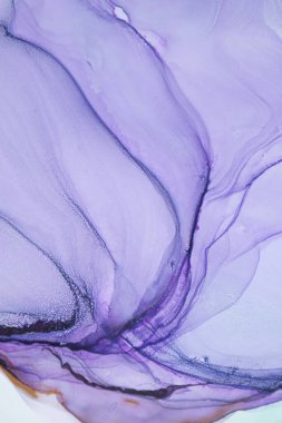 Alkol mürekkebi deniz dokusu. Artistik parlak sıçrama. Sıvı sanat eseri. Soyut ruhani girdap. Sanat eserinin bir parçası. Moda modern sanat. Gökyüzünden esinlenildiği kadar buhar ve dumandan da..