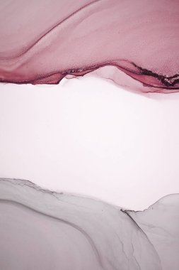 Alkol mürekkebi deniz dokusu. Artistik parlak sıçrama. Sıvı sanat eseri. Soyut ruhani girdap. Sanat eserinin bir parçası. Moda modern sanat. Gökyüzünden esinlenildiği kadar buhar ve dumandan da..