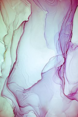 Alkol mürekkebi deniz dokusu. Artistik parlak sıçrama. Sıvı sanat eseri. Soyut ruhani girdap. Sanat eserinin bir parçası. Moda modern sanat. Gökyüzünden esinlenildiği kadar buhar ve dumandan da..