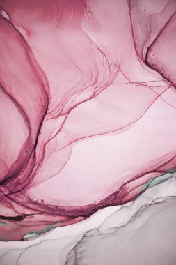 Alkol mürekkebi deniz dokusu. Artistik parlak sıçrama. Sıvı sanat eseri. Soyut ruhani girdap. Sanat eserinin bir parçası. Moda modern sanat. Gökyüzünden esinlenildiği kadar buhar ve dumandan da..