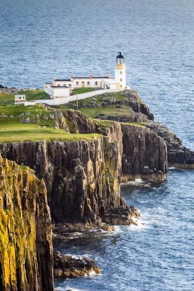 Farol Neist Point Ilha Skye Escócia Reino Unido — Fotografia de Stock