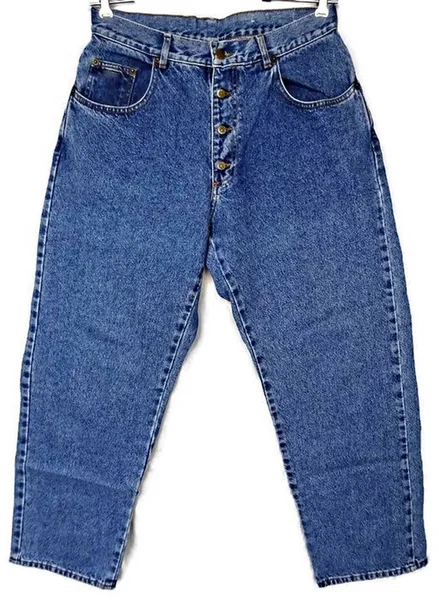 Kék Színű Elszigetelt Denim Farmer Divat Ruházat Fehér Háttér — Stock Fotó