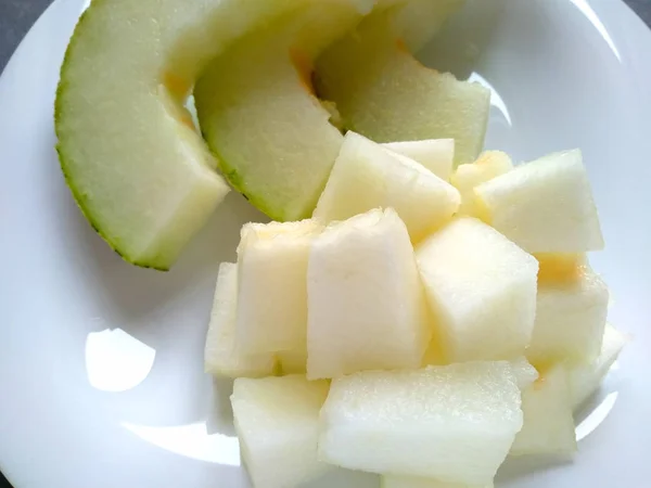 Melon Salade Fruits Cocktail Végétarisme Régime Alimentaire — Photo