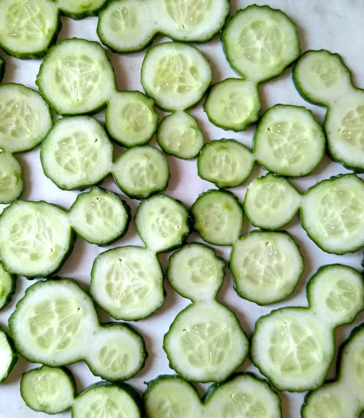 Salatalık Arka Plan Vitaminler Güzellik Vejetaryenlik Sebze Salata — Stok fotoğraf