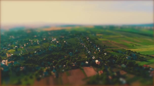 Aerial view of the village during summer time. 4K. — Stock Footage Aerial view of the village during summer time. 4K. Royalty Free Stock Video