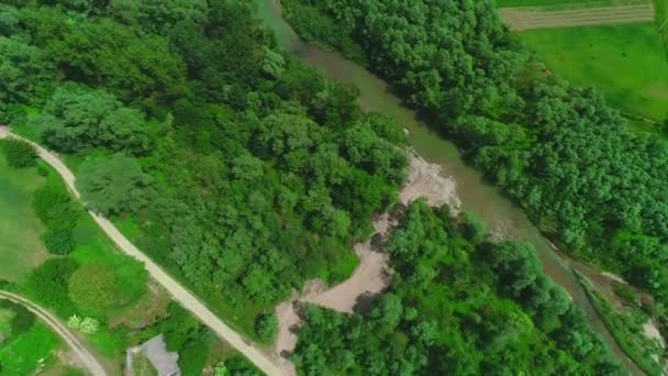 Vedere dronă a peisajului frumos al naturii. 4K . — Videoclip de stoc