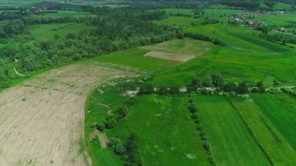 4K drönare zooma in syn på miljökatastrof bland dalen. 4K. — Stockvideo