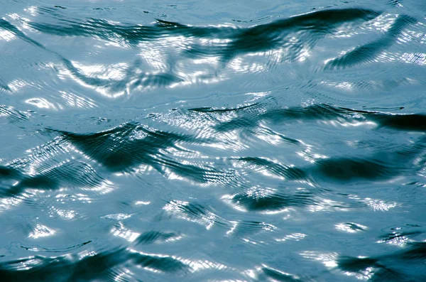 Sea Wave Close Low Angle View Blue Water Ripples Texture — Stock Photo, Image