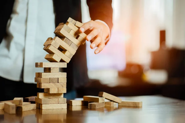 Fails Building Tower Concept Challenge Fail Business — Stock Photo, Image