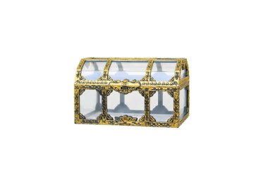 Dekoratif retro göğüs. Beyaz izole.