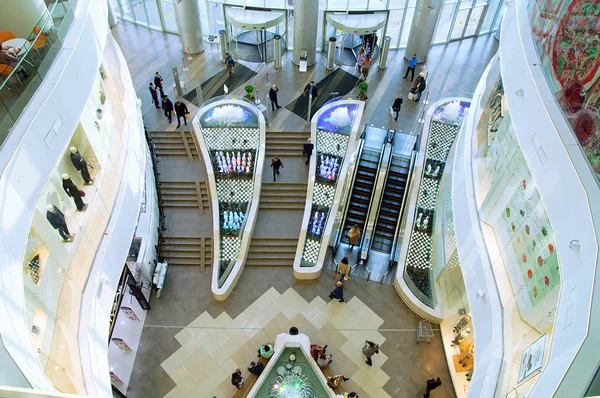 Novosibirsk 10-14-2018. İç duvar ve büyük bir mağaza. Yukarıdan görüntülemek.